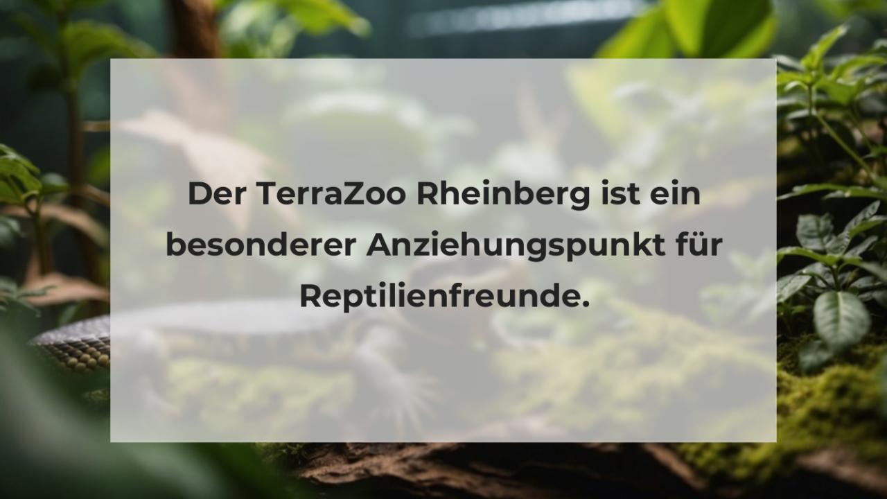 Der TerraZoo Rheinberg ist ein besonderer Anziehungspunkt für Reptilienfreunde.