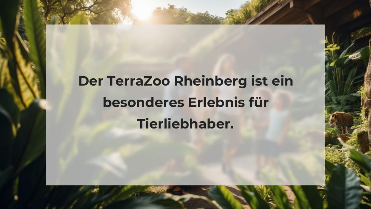 Der TerraZoo Rheinberg ist ein besonderes Erlebnis für Tierliebhaber.
