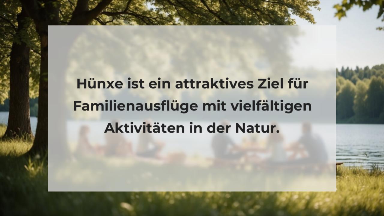 Hünxe ist ein attraktives Ziel für Familienausflüge mit vielfältigen Aktivitäten in der Natur.